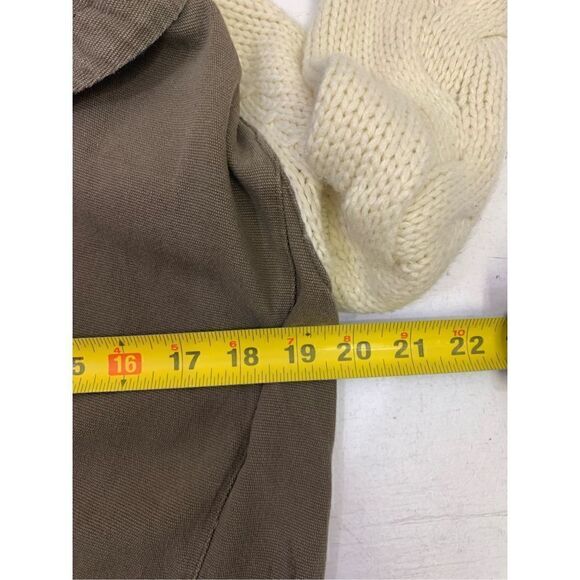 Ellison Tan Beige Mix Media Jacket Size S - Picture 13 of 14